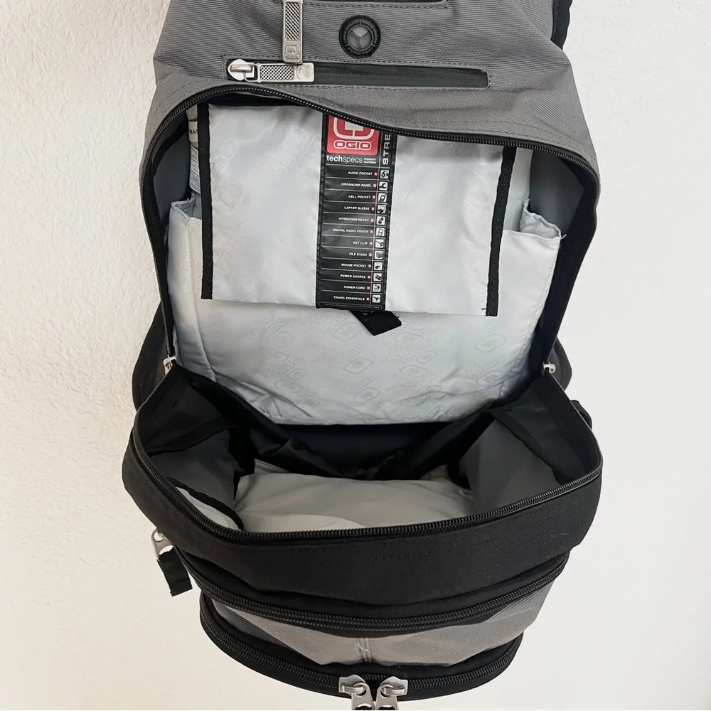 OGIO grey black laptop backpack